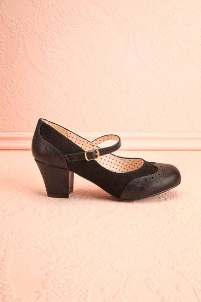 Noortje Black Art Deco Heels | Chaussures | Boutique 1861 side view