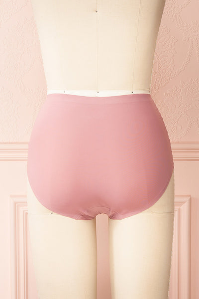 Nora 3-pack Seamless Mid-Rise Underwear | Boutique 1861 back pink