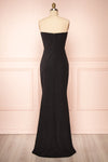 Norcia Black Shimmery Bustier Mermaid Maxi Dress | Boutique 1861 - back view