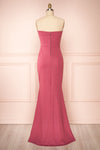 Norcia Pink Bustier Mermaid Maxi Dress | Boutique 1861 - Norcia Rose back view