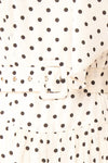 Nordis Belted Polka-Dot Midi Dress | La petite garçonne fabric