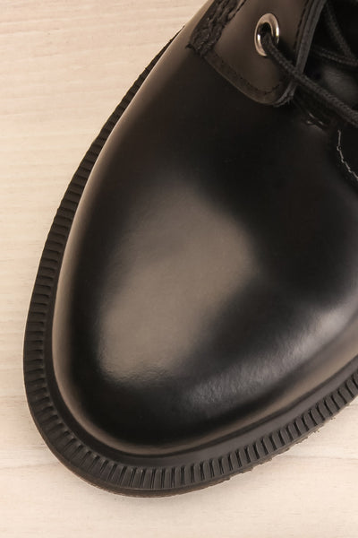 Nottingham Black Dr. Martens Lace-Up Boots flat lay close-up | La Petite Garçonne