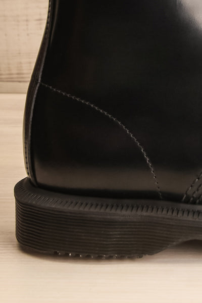 Nottingham Black Dr. Martens Lace-Up Boots side back close-up | La Petite Garçonne