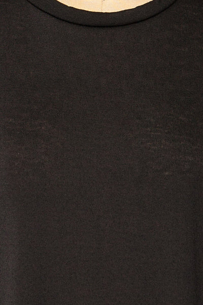 Nouem Black Oversized T-Shirt | La petite garçonne fabric