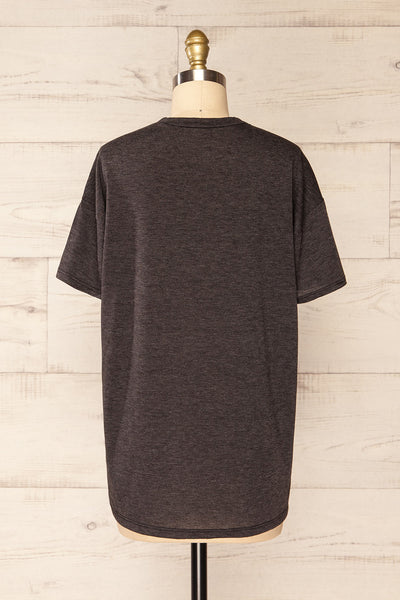 Nouem Grey Oversized T-Shirt | La petite garçonne back view