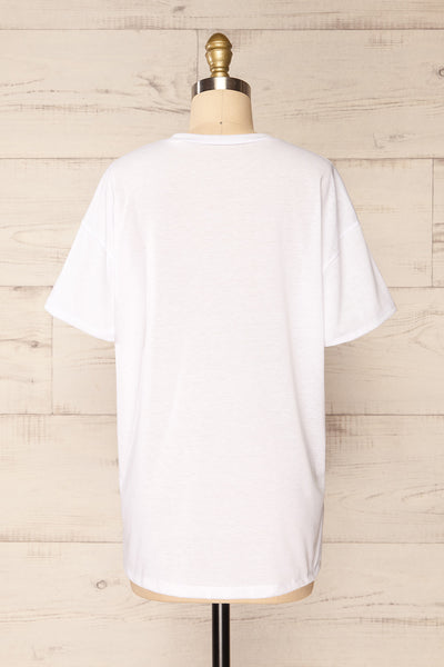 Nouem Ivory Oversized T-Shirt | La petite garçonne back view