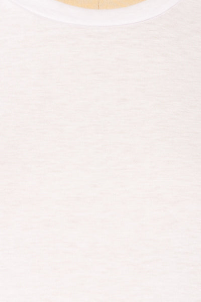 Nouem Ivory Oversized T-Shirt | La petite garçonne fabric