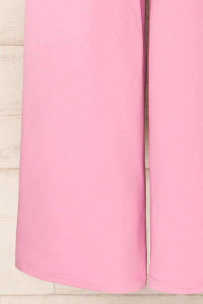 Nowogrod Pink Wide-Leg Jumpsuit w/ Halter Neck | La petite garçonne bottom
