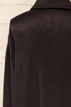 Nubia Black Light Pleated Button-Up Shirt | La petite garçonne back close-up