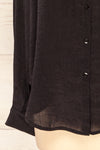 Nubia Black Light Pleated Button-Up Shirt | La petite garçonne bottom