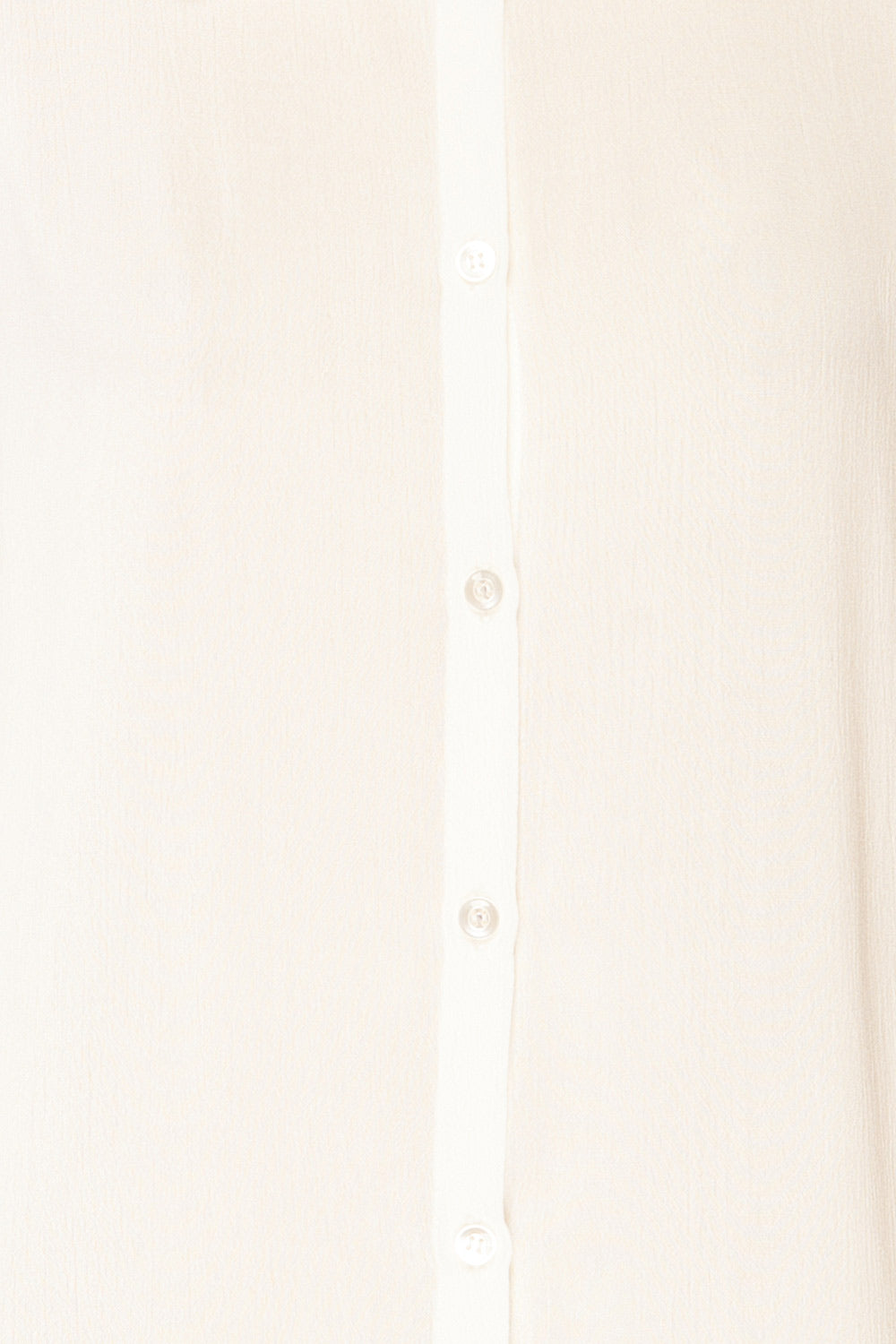 Nubia Ivory Lightweight Button-Up Shirt | La petite garçonne fabric 