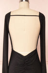 Nykha Backless Black Mermaid Dress | Boutique 1861 back close up