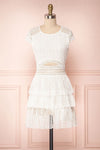 Obihiro White Crocheted Lace Ruffled Summer Dress | Boutique 1861