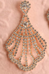 Oceanis Seashell Crystal Earrings | Boutique 1861 close-up