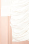 Ochako Ruched Mini Dress w/ Organza Sleeves | Boutique 1861 bottom