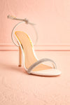 Odessa Ivory Sparkly Heeled Sandals | Boudoir 1861 front view