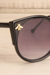 Oincio Black Embellished Butterfly Sunglasses side close-up | La Petite Garçonne
