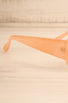 Okh Peach Rectangular Frame Sunglasses | La petite garçonne branch close-up