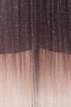 Oksana Purple Ombré Maxi Dress | Robe Maxi | Boutique 1861 fabric details