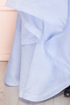 Olalla Light Blue Asymmetrical Maxi Dress | Boutique 1861 bottom