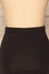 Olecko Noir Black Short Wrap Skirt | BACK CLOSE UP  | La Petite Garçonne