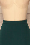Olecko Vert Teal Short Wrap Skirt | FRONT CLOSE UP | La Petite Garçonne