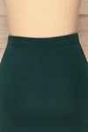 Olecko Vert Teal Short Wrap Skirt | BACK CLOSE UP  | La Petite Garçonne