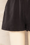 Olesnica Black Shorts With Elastic Waist | La petite garçonne bottom