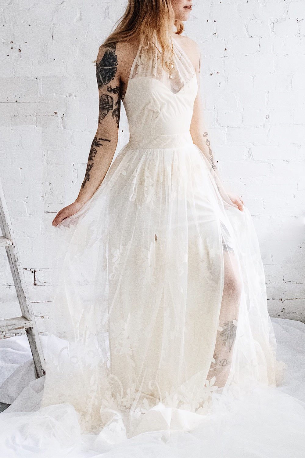 Oleye Ivoire | Floral Tulle Bridal Dress