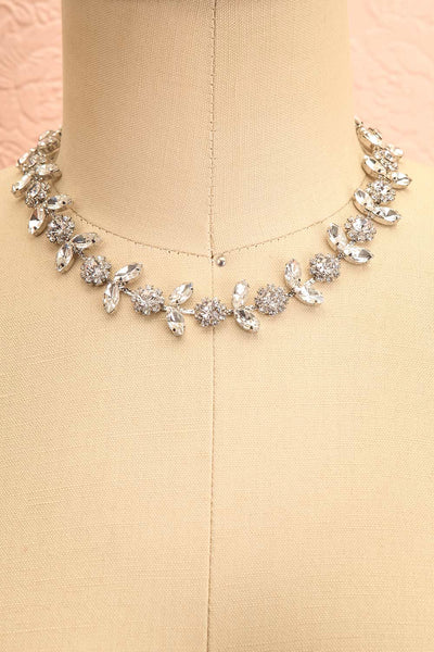 Olifettry Floral Crystal Choker Necklace | Boutique 1861