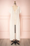 Onojo Cream Short Sleeved Long Kimono | Boutique 1861