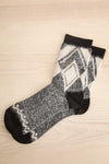 Orage Black Geometric Patterned Socks | La petite garçonne