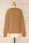 Orenb Caramel Weave Knit Sweater | La petite garçonne back view