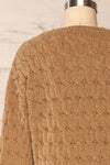 Orenb Caramel Weave Knit Sweater | La petite garçonne back close up