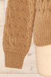 Orenb Caramel Weave Knit Sweater | La petite garçonne sleeve
