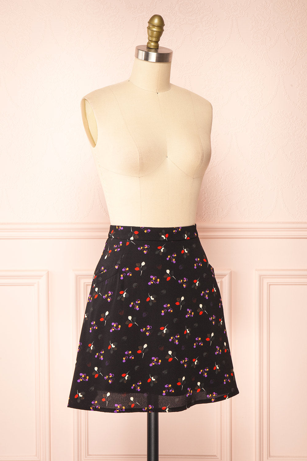 Orest Short Patterned Skirt | Boutique 1861 side view