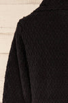 Oreyl Black Peter Pan Collar Knit Top | La petite garçonne back close-up