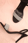 Orfila Black Slip-On Sandal Stilettos | Talons | Boutique 1861 flat view