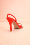 Orfila Red Slip-On Sandal Stilettos | Talons | Boutique 1861 back view