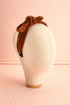 Orgille Brown Velvet Headband w/ Bow | Boutique 1861 front