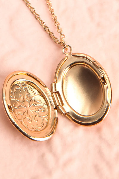 Orme Golden Oval Locket Pendant Necklace | Boutique 1861 2
