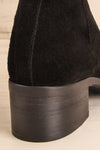 Ormesson Black Suede Ankle Boots back close-up | La Petite Garçonne Chpt.2