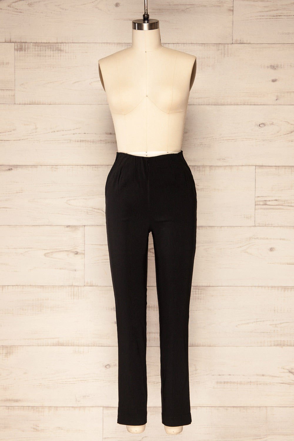 Orsova Black Fitted Pants w/ Stretchable Waist