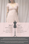 Osno Cream Short Sleeve Floral Dress | La petite garçonne model infos