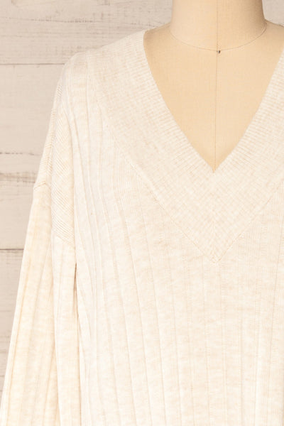 strorog Long Sleeve Knitted Maxi Dress | La petite garçonne  front close-up