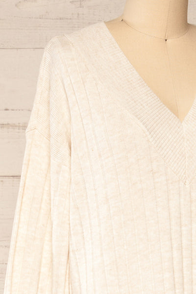 strorog Long Sleeve Knitted Maxi Dress | La petite garçonne side close-up