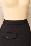 Oviedo Quilted Wrap Skirt | La petite garçonne side close-up