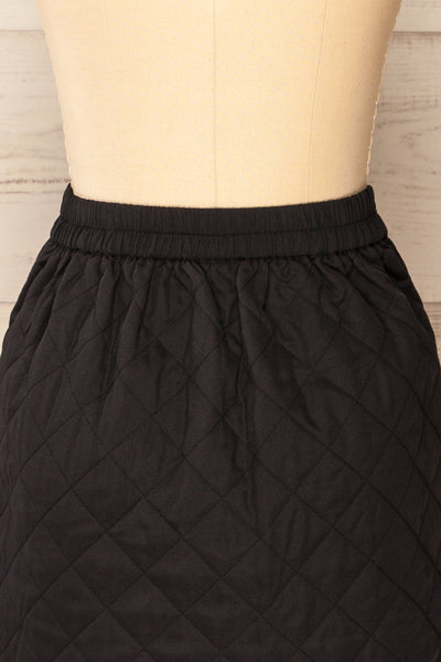 Oviedo Quilted Wrap Skirt | La petite garçonne back close-up