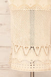Ozma Beige Crochet Midi Dress | La petite garçonne bottom