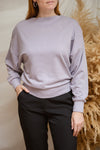 Ozorkow Lilac Long Sleeve Sweatshirt | La petite garçonne model